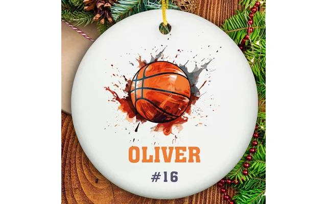 Basketball Ornament - Ceramic