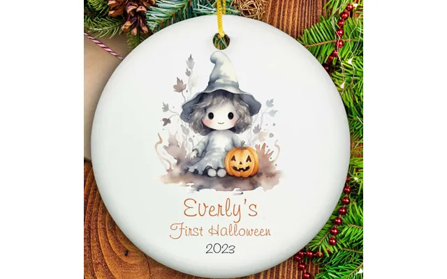 First Halloween Christmas Ornament - Ceramic
