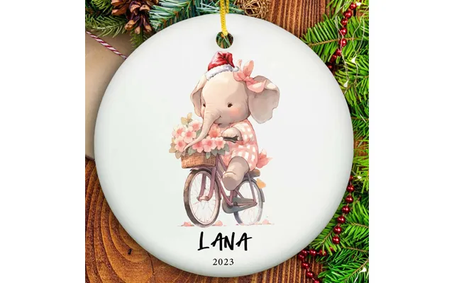 Girls Christmas Ornament - Ceramic