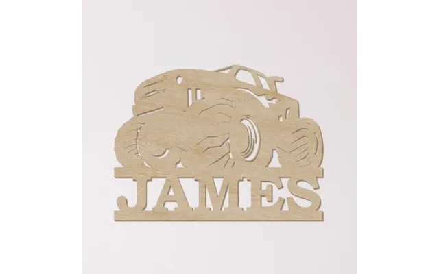 Monster Truck Wood Name Sign product image