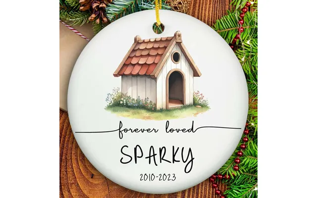 Personalized Dog Ornament - Ceramic