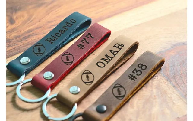 Slim Football Keychain - Football Team Gifts