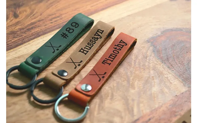 Slim Hockey Keychain - Personalized Waterproof Sports Keychain