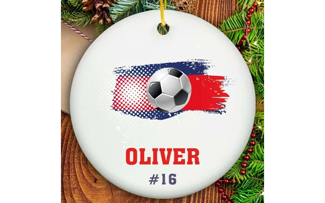 Soccer Ornament - Ceramic