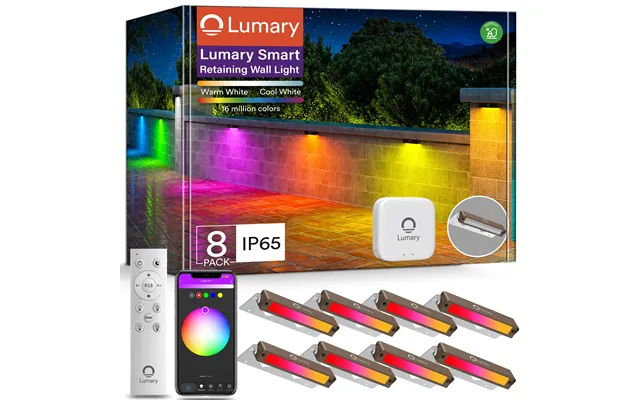 Lumary Smart Retaining Wall Light 8pack