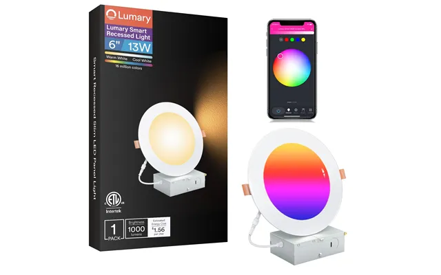 Lumary Wi-fi Smart Canless Recessed Lighting 6 Inch