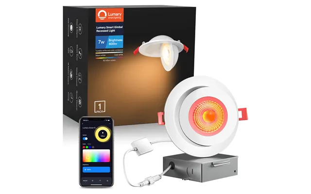 Lumary Wi-fi Smart Gimbal Recessed Light 4 Inch 7w