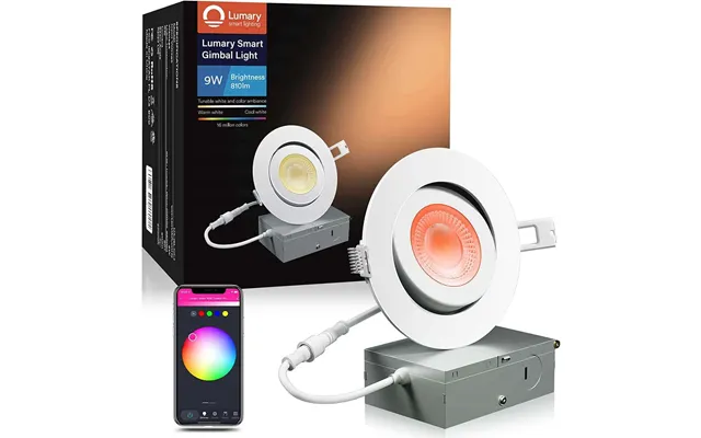 Lumary Wi-fi Smart Gimbal Recessed Light 4 Inch 9w