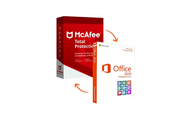 Office 2016 Professional Mcafee Total Protection product image