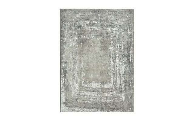 Amaya Bordered Abstract Greige Washable Rug product image
