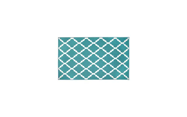 Moroccan Trellis Teal Washable Rug