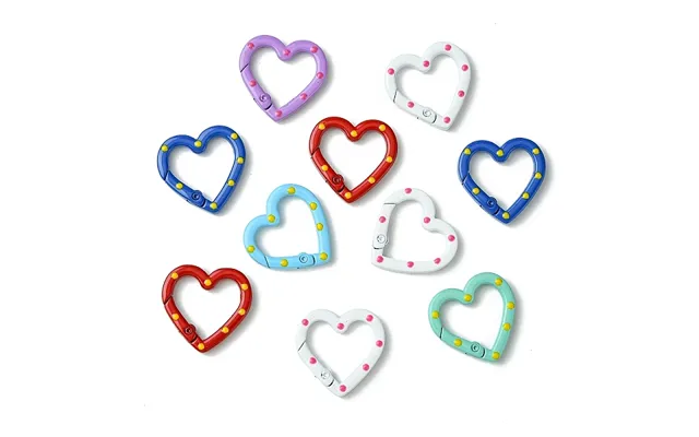 10pcs Spray Painted Alloy Spring Gate Rings