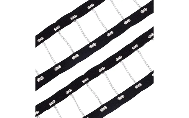 2 Yards Steel Riveted Hook & Eye Tape With Iron Chain product image