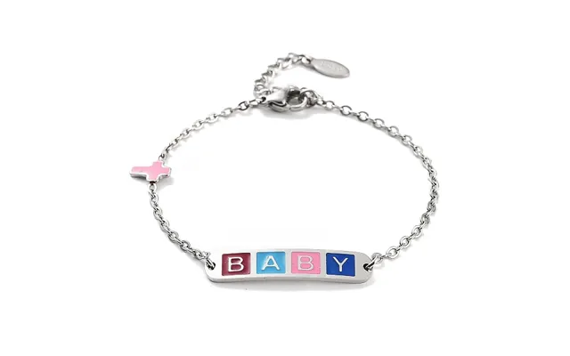 201 Stainless Steel Cross & Rectangle With Word Baby Link Bracelets