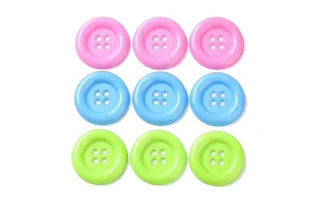 30pcs 3 Colors Plastic Button