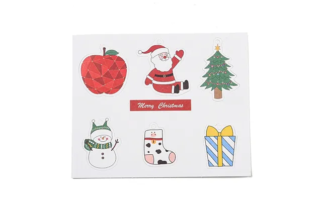 6 Styles Christmas Paper Gift Tag Display Cards