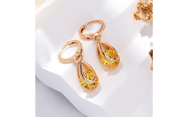 Brass Micro Pave Cubic Zirconia Leverback Earrings