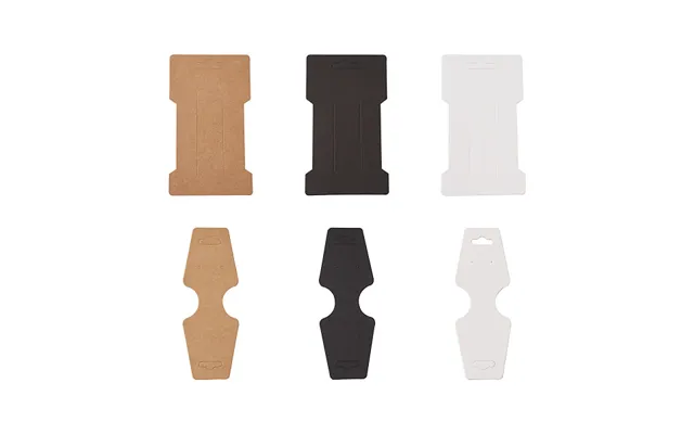 Cardboard Fold Over Paper Display Hanging Cards & Hair Clip Display Cards