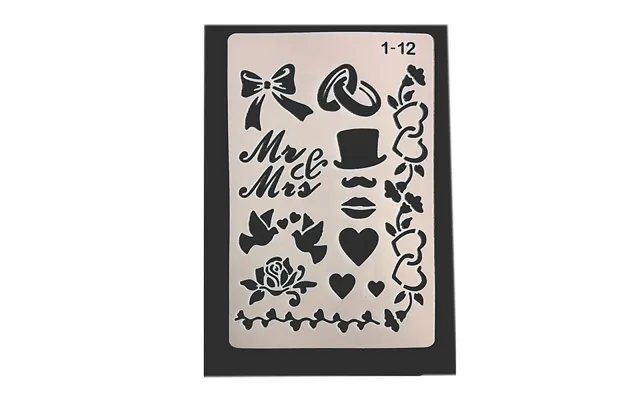Eco-friendly Pet Plastic Hollow Painting Silhouette Stencil