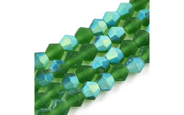 Imitate Austrian Crystal Bicone Frosted Glass Beads Strands