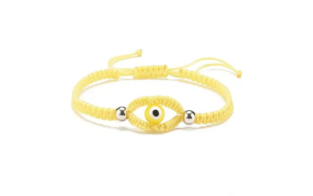 Lampwork Evil Eye Braided Bead Bracelet