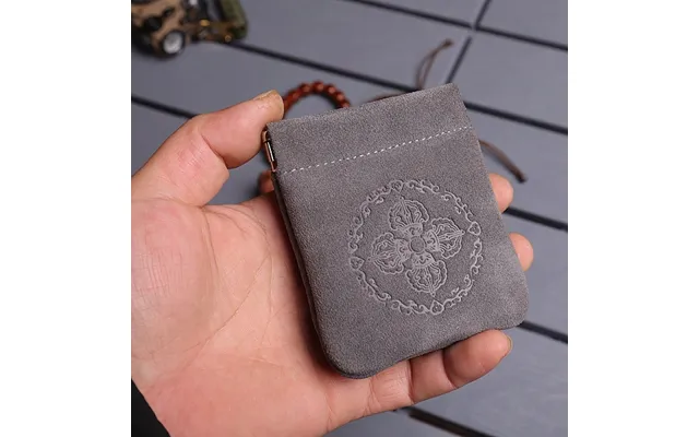 Mini Portable Leather Cosmetic Shrapnel Pouches