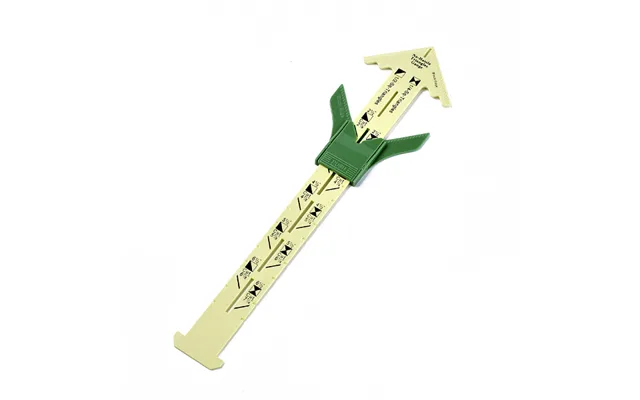 Plastic 5-in-1 Sliding Gauge Measuring Sewing Ruler Tool