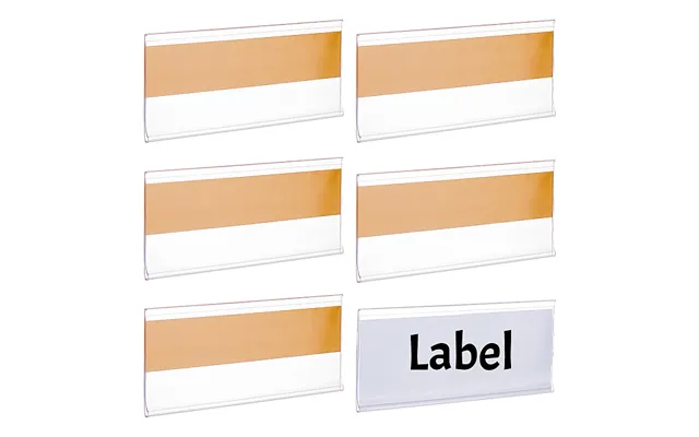 Rectangle Pvc Price Tag Sign Label Holder