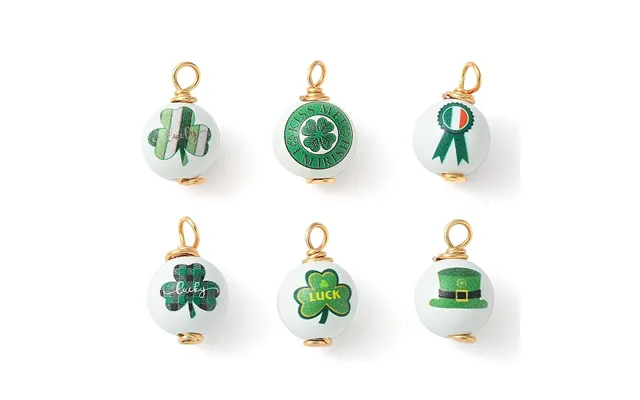Saint Patrick's Day Printed Wood Pendants