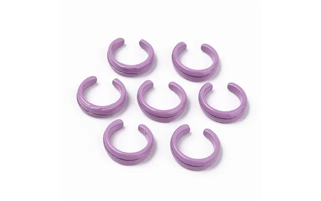 Spray Painted Alloy Cuff Rings