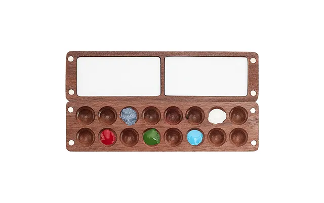 Wood & Acrylic Magnetic Flip Top Paintbox