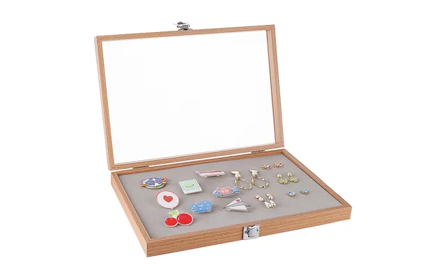 Wood Presentation Boxes For Badge Storage And Display