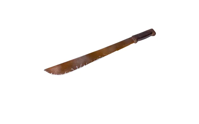 23 Inch Black Blade Jungle Machete Hand Axe Foam Rubber Prop - Rusty Blade