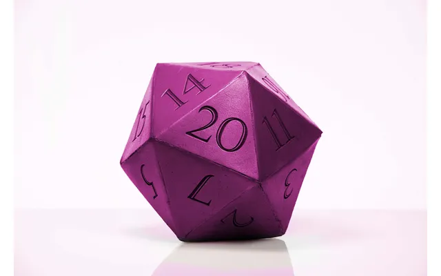 Giant D20 Die 10 Tall Display Prop - Purple