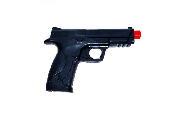 Hard Poly Police S&w Mp40 Black Pistol Prop