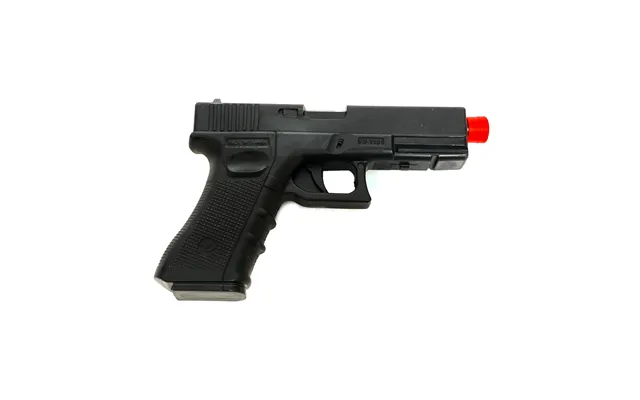 Solid Hard Poly Police Glock Pistol Prop - Black