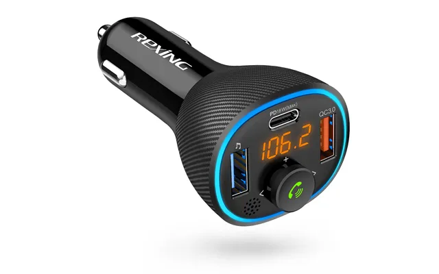 Rexing Fm3 Fm Transmitter Car Charger W Bluetooth 5.0