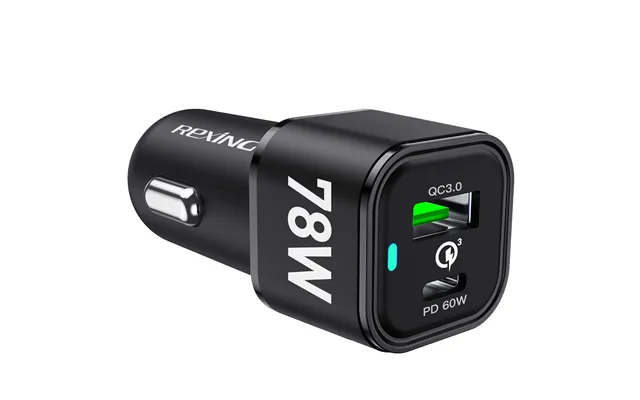 Rexing Jetspeed Black 78w Powerdelivery Usb-c Usb Car Charger