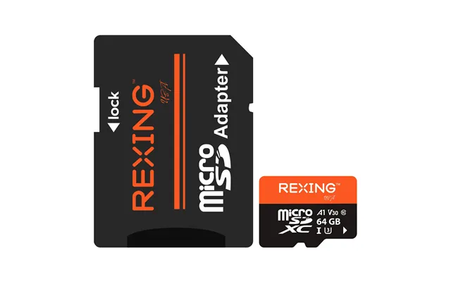 Rexing Microsdxc Uhs-3 4k Full Hd Video High Speed Transfer Monitoring Sd Card With Adapter For Dash Cams - Surveillance