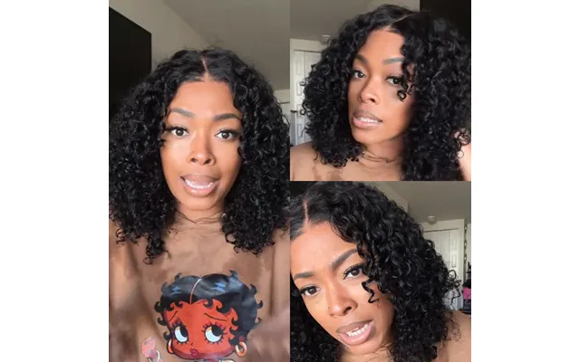 Sunber Hair 7x5 Bye Bye Knots Wigs Jerry Curly Pre-cut Lace Human Hair Wigs Bleached Knots With Baby Hair product image