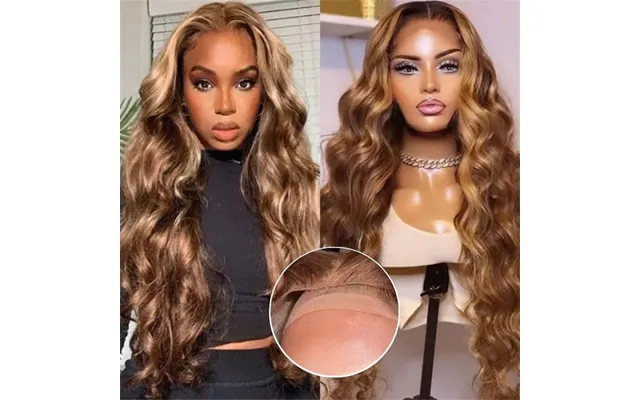 Sunber Hair Pre-cut Lace Human Hair Wig Bye Bye Knots Body Wave Honey Blonde Highlight Wig Flash Deal