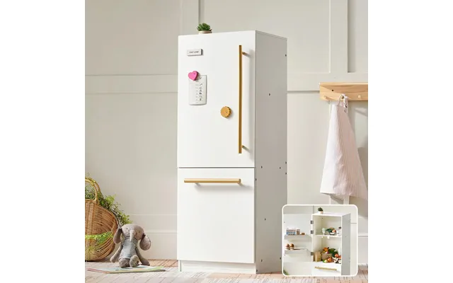 Tiny Land Play Kitchen Accessories Play Kitchen Fridge Wooden Cabinet Refrigerator For Kids product image