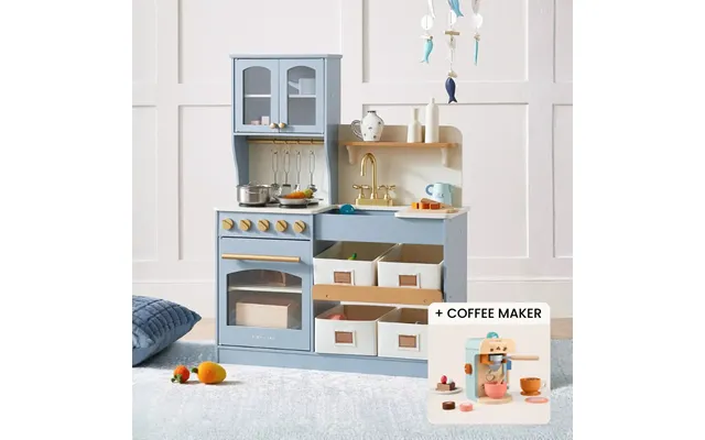 Tiny Land Serenity Wooden Kitchen & Coffee Maker - Blue