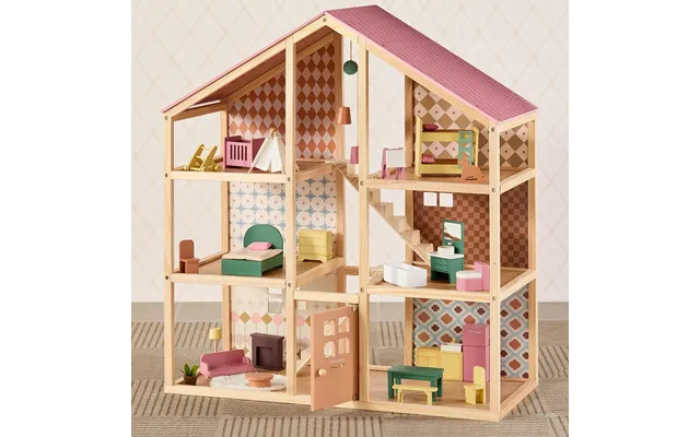 Tiny Land Sweetwood Pegasus Dollhouse & Wooden Dollhouse Dolls