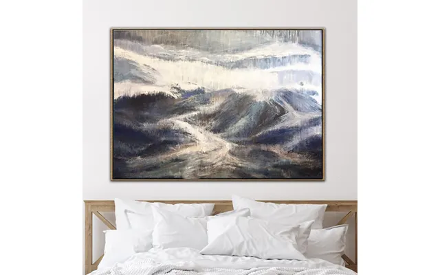 Alaska Mountains Gray Painting Landscape Painting Painting On Canvas Great Mountains product image