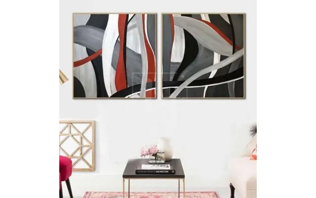 Oil Paint Canvas Set Set Of 2 Abstract Painting Art Calming Painting Song Of The Sea product image