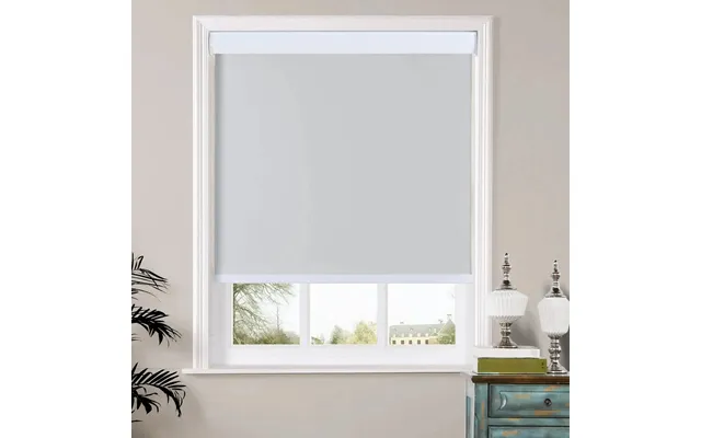Herbert Blackout Loop Control Roller Blinds With Cassette Header - Gray 323