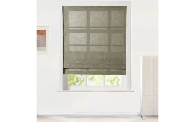 Jawara Linen Cotton Roman Shade Cord Lift - J401-5 Gray product image