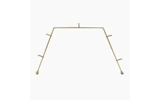Jaylon Bay Window Curtain Rods 59-106 Inches Length - Warm Gold