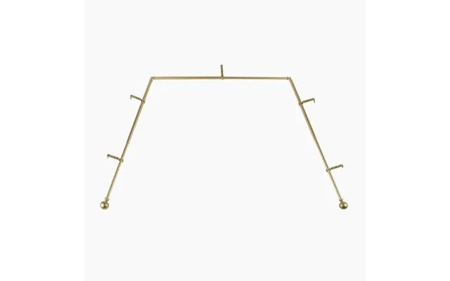 Jaylon Bay Window Curtain Rods 59-106 Inches Length - Warm Golden